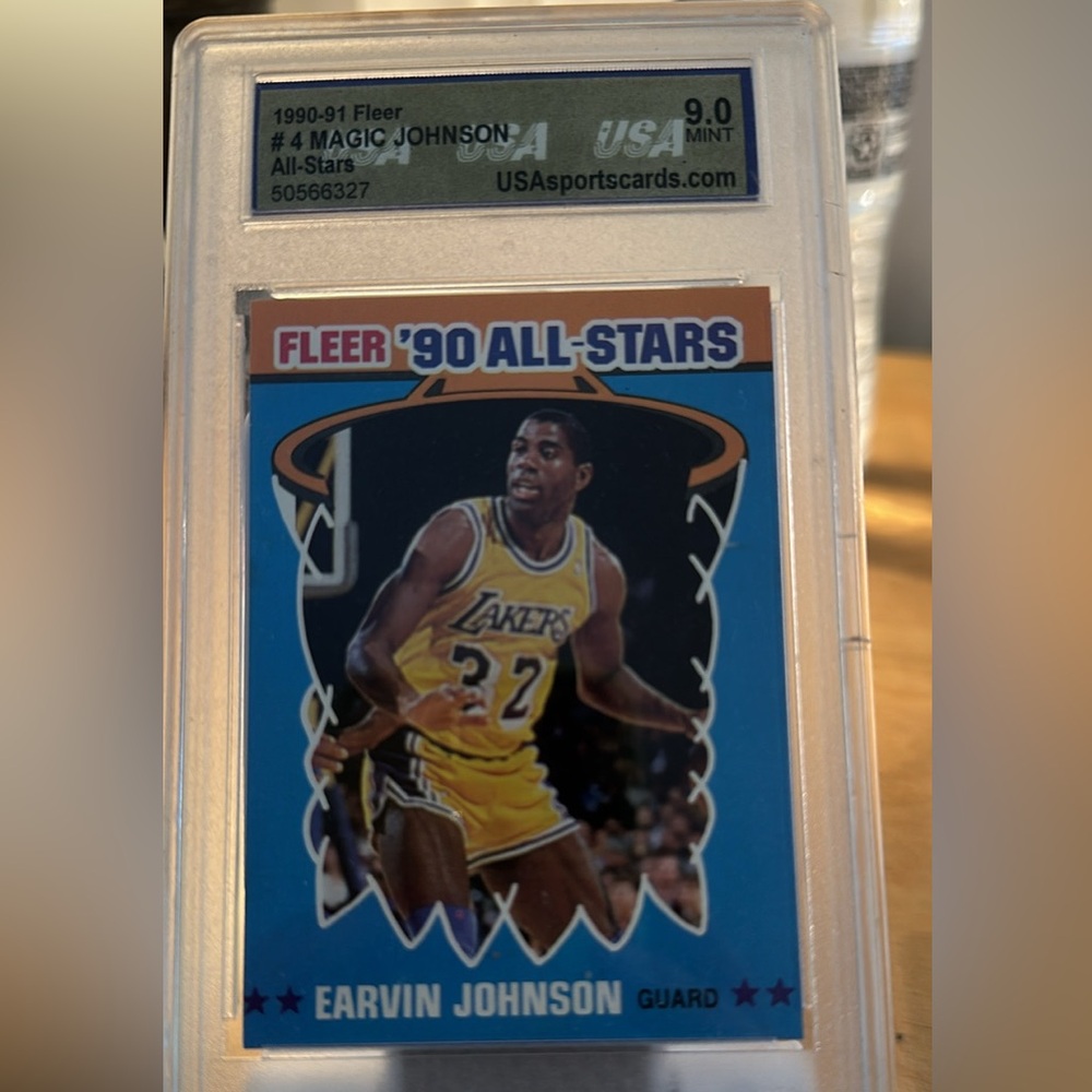 Fleer '90 All-Stars Earvin Johnson Card
